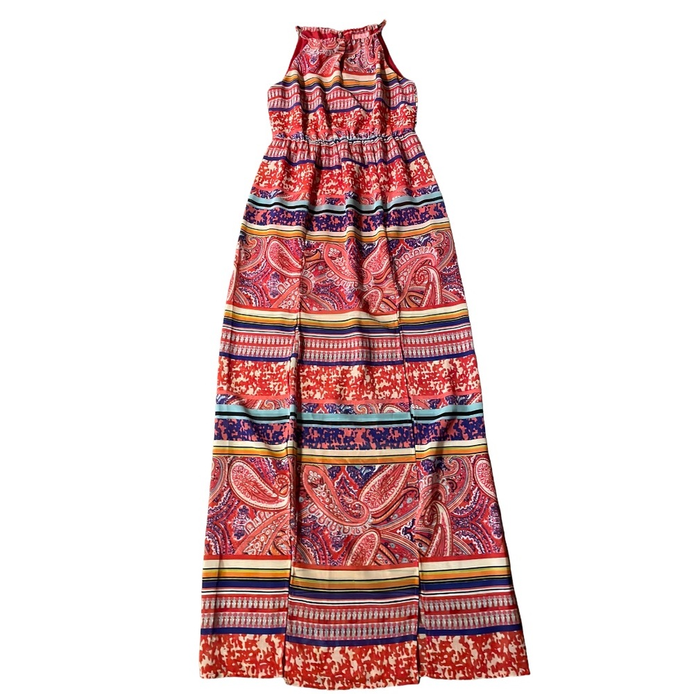 NWOT She’s Cool Red Sheer Long Dress